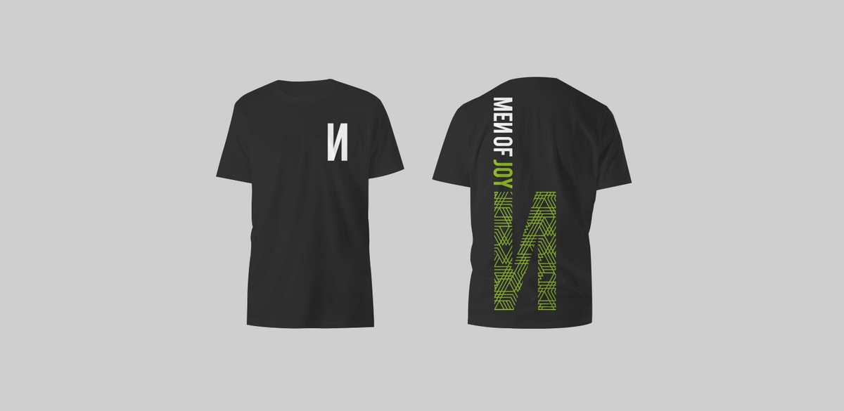 MOJ Black Tee - Plaid Fast N Design