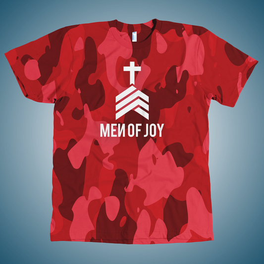 4. MOJ Camo Tee - Red