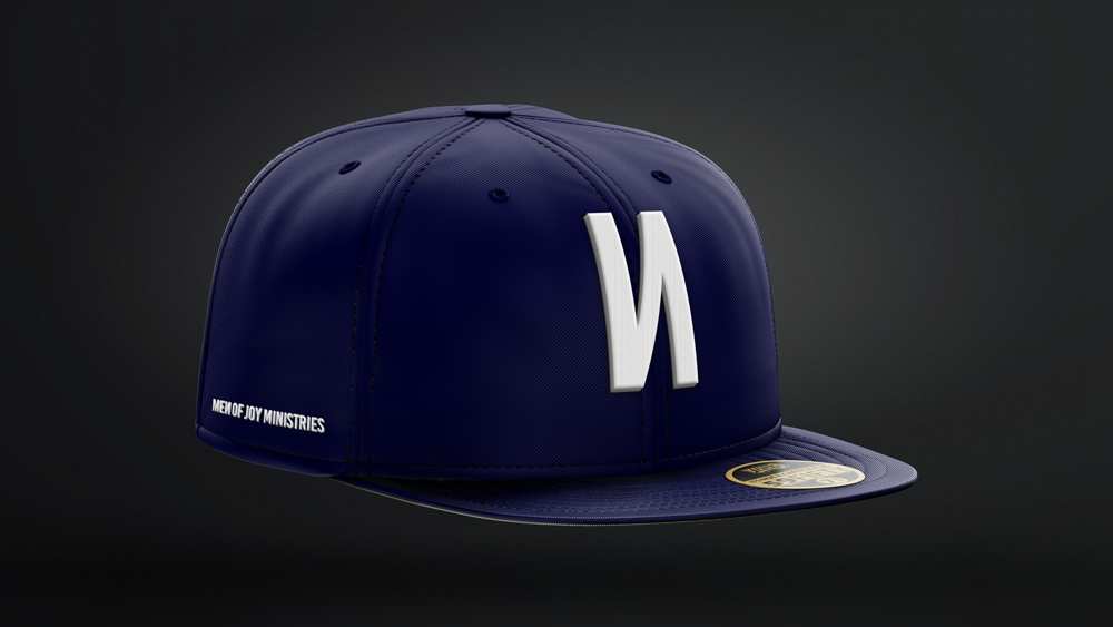 MOJ Snapback Baseball Cap - Blue