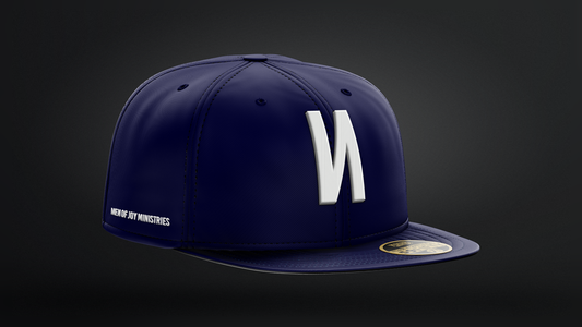 MOJ Snapback Baseball Cap - Blue
