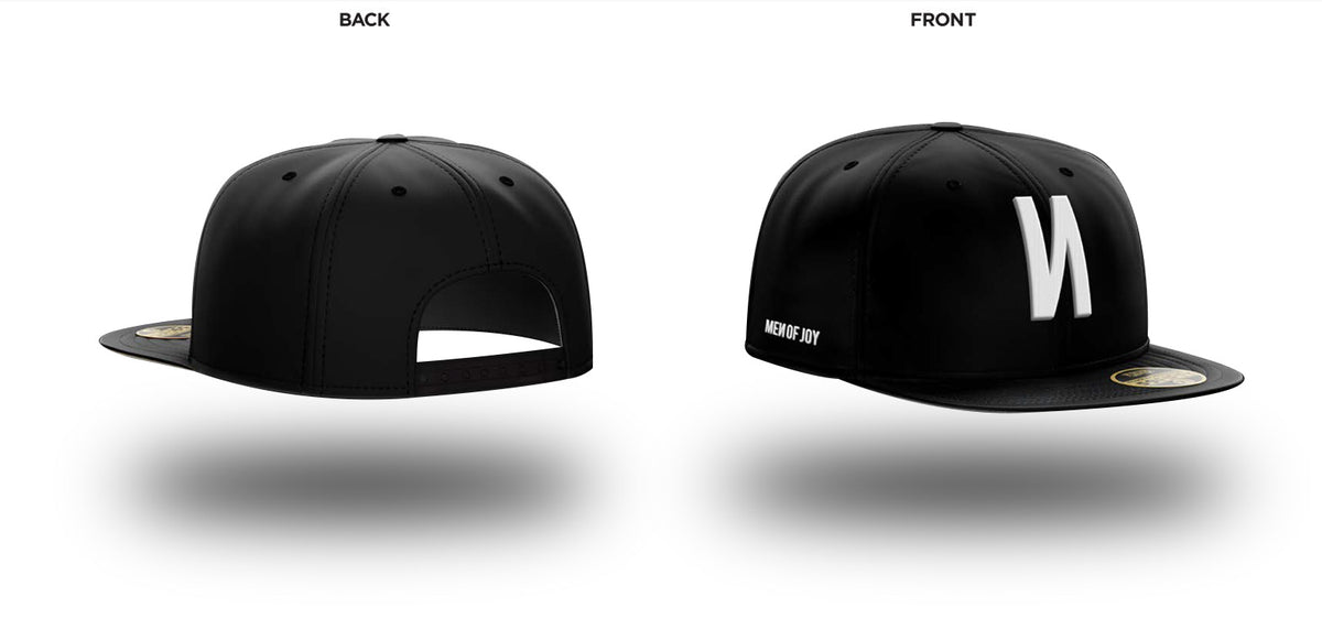 MEN OF JOY - SNAP BACK HAT - BLACK & BLUE