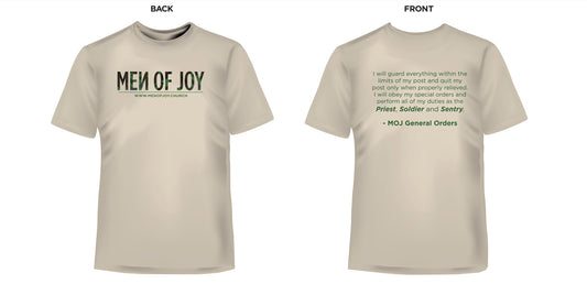 MEN OF JOY - GENERAL ORDERS T-SHIRT - TAN